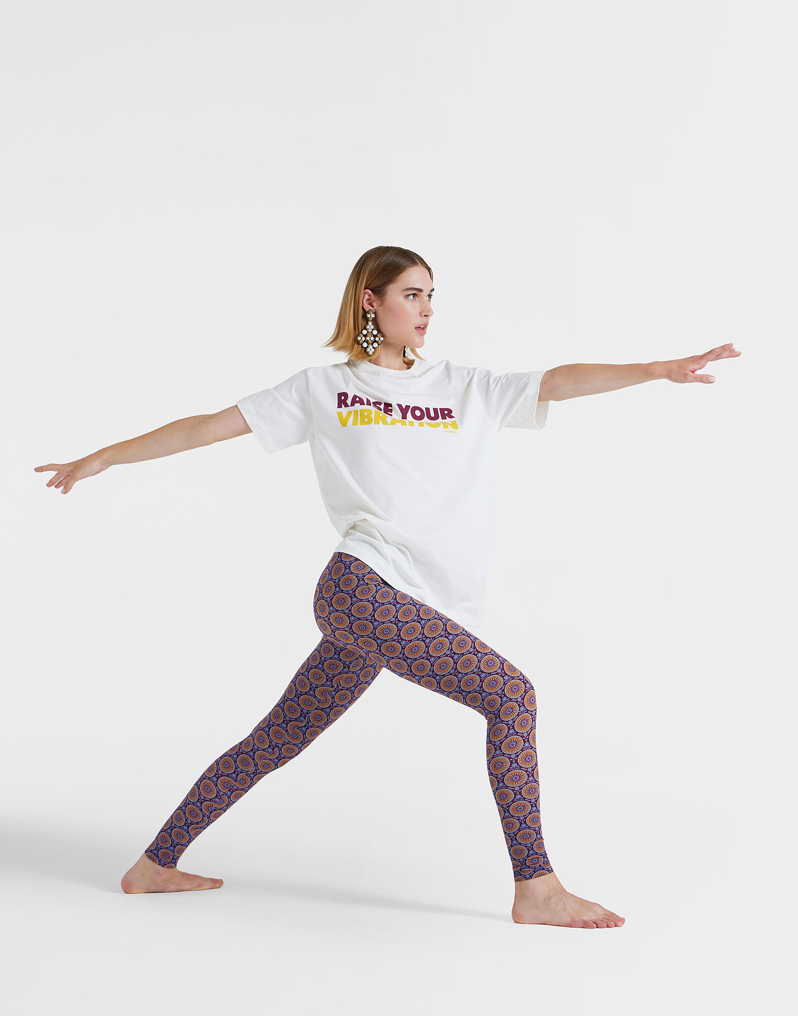 House T-Shirt in Off White for Women | La DoubleJ