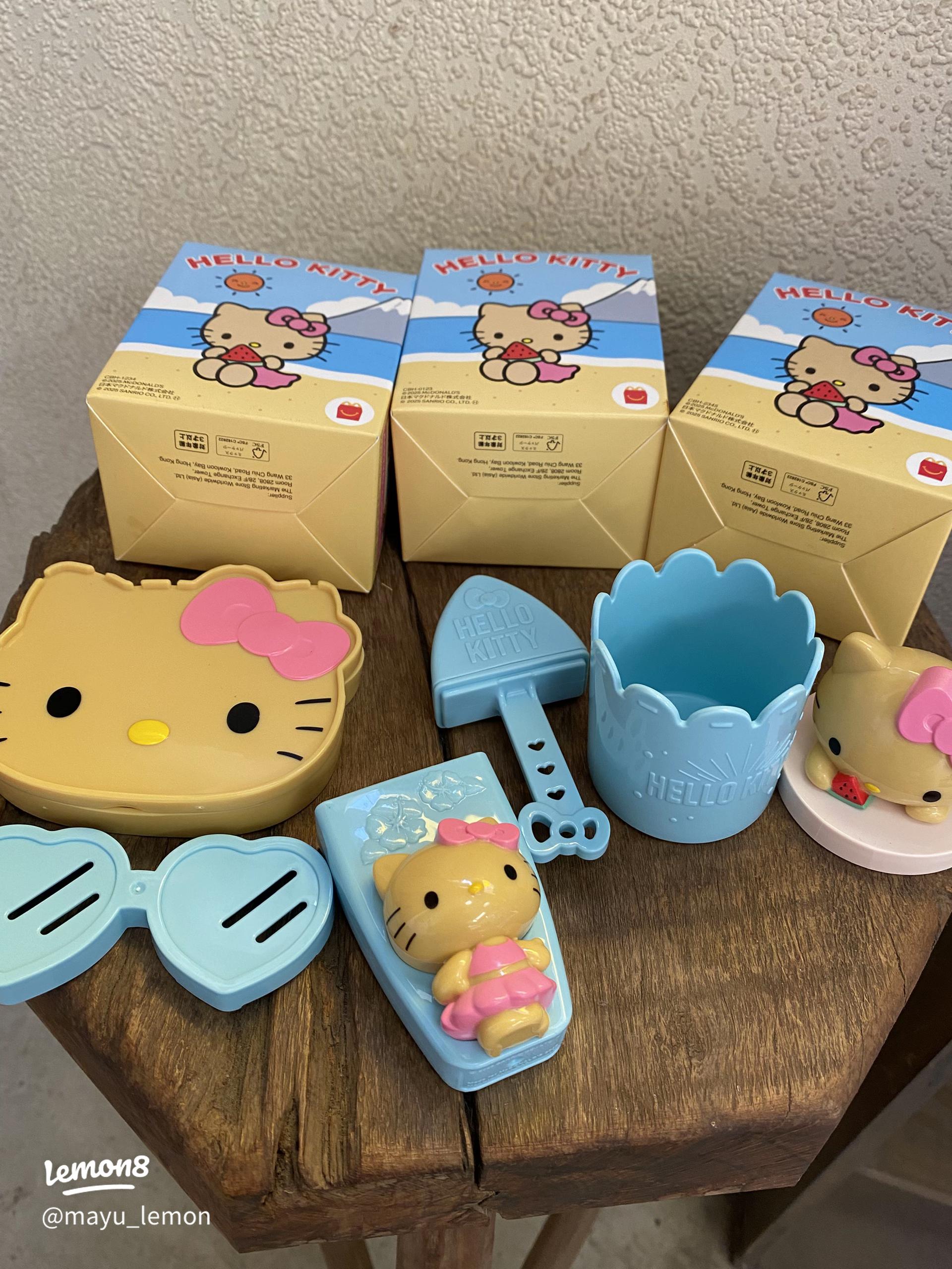 大人でも楽しめる！日焼けキティのハッピーセット3種をゲットして夏を満喫