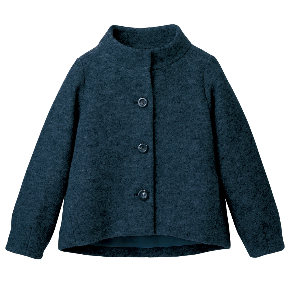 ブティックセリザワ スライバーニットショートコート | ライトアップ