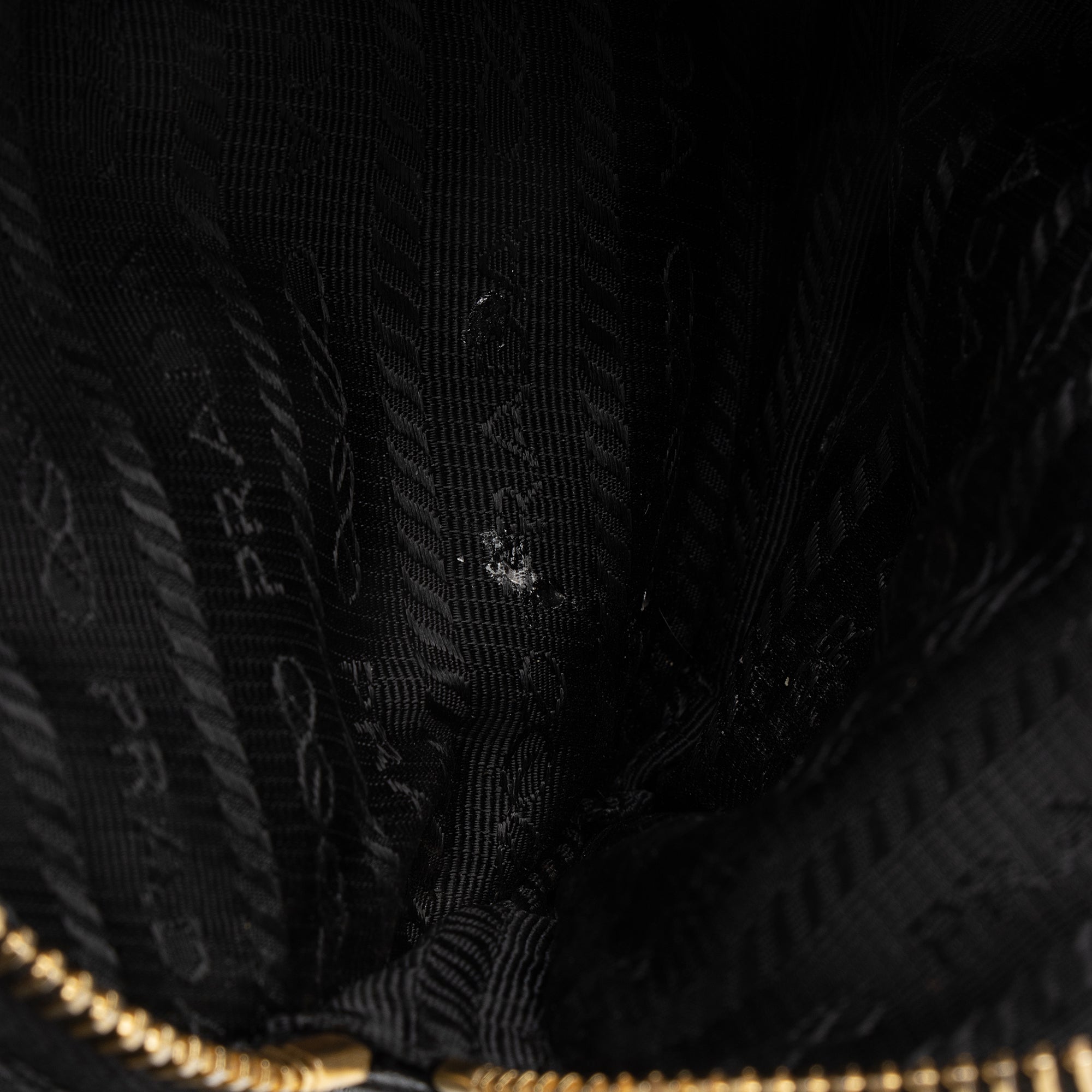 Prada Glace Calf Logo Secchiello Mini Bucket Bag (SHF-23357)