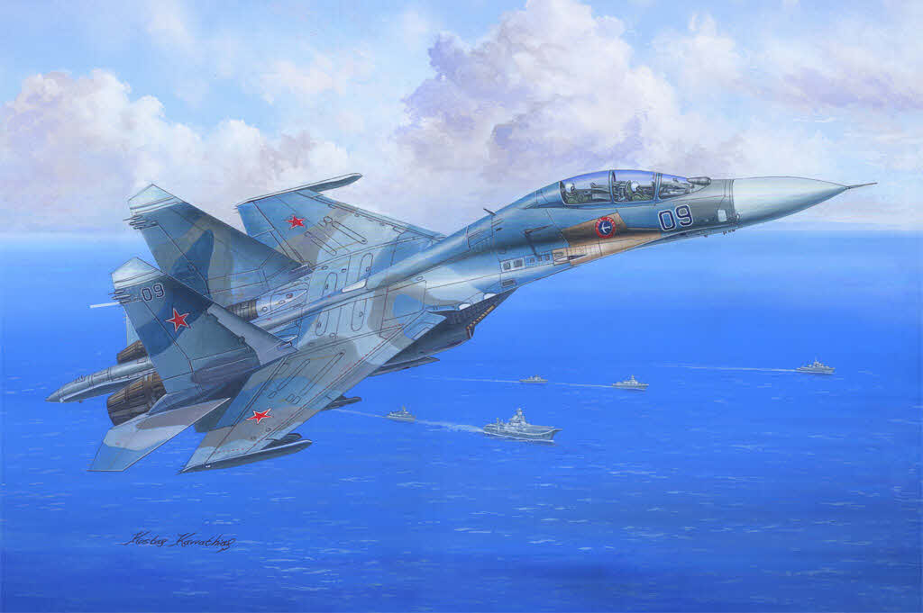 未組立 トランペッター 1/72 Su-27UB フランカー C Su-27UB フランカー