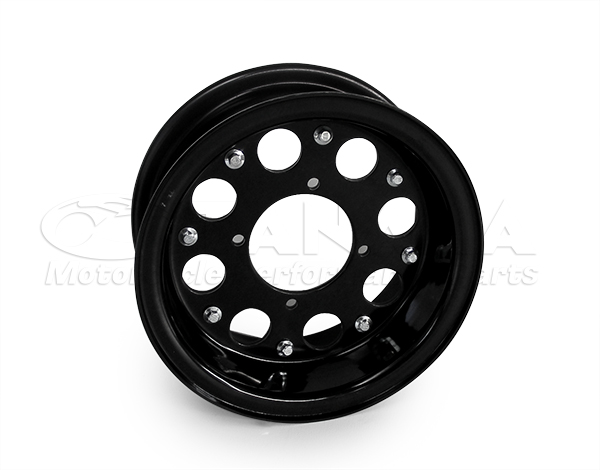 595wモンキー用アルミ合わせホイール/ブラック 8インチ3.5J-8ホール