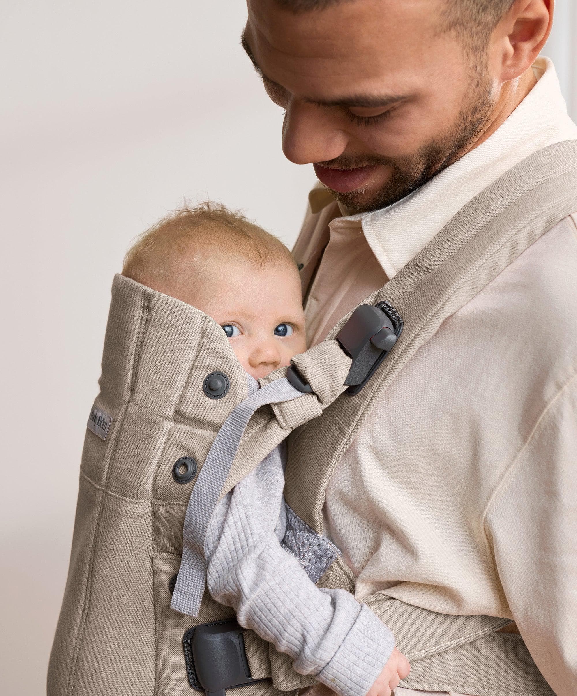 BabyBjörn Baby Carrier Harmony - Light Beige – Mamas & Papas UK