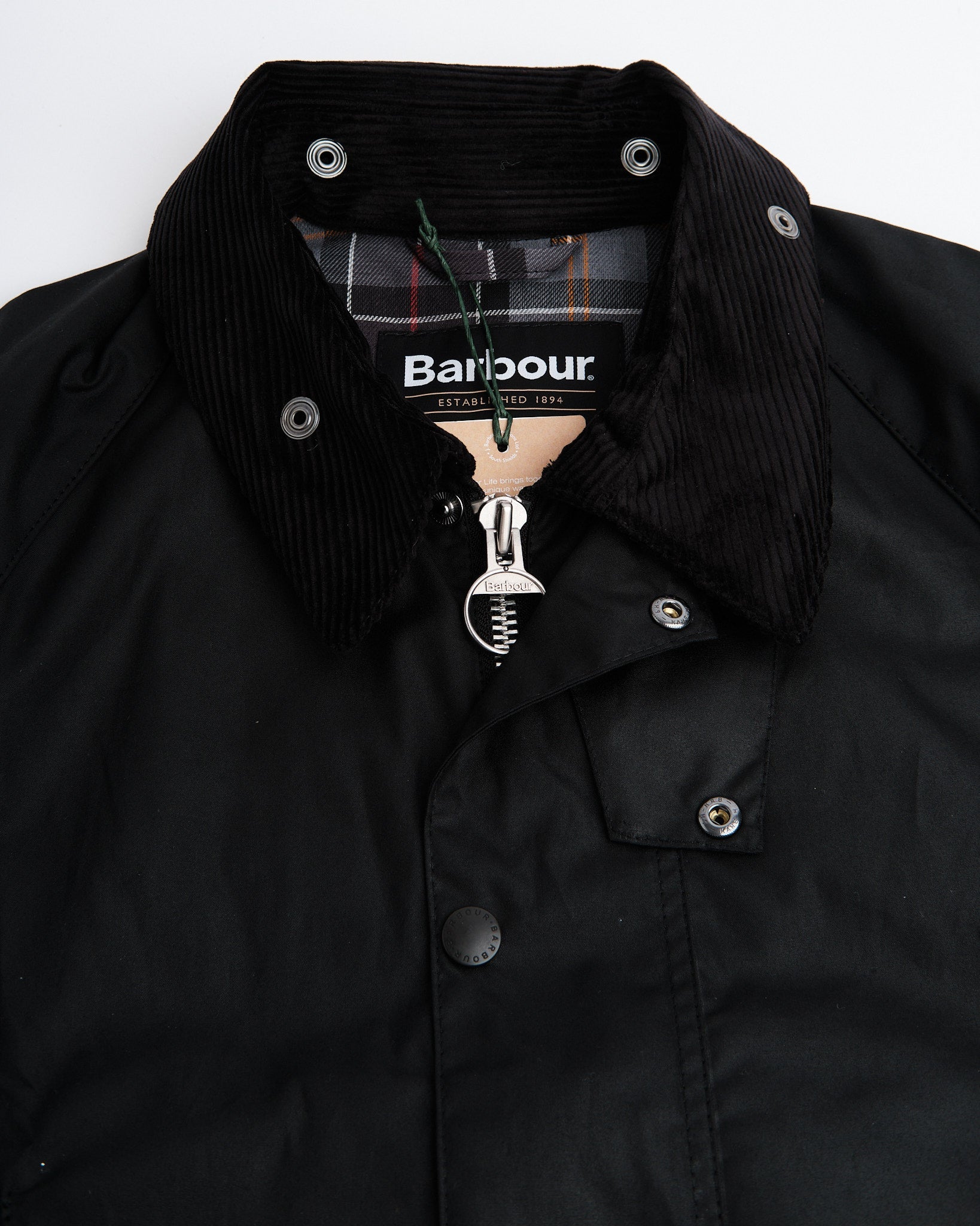 OS Beaufort Wax Jacket Black by Barbour - Meadow