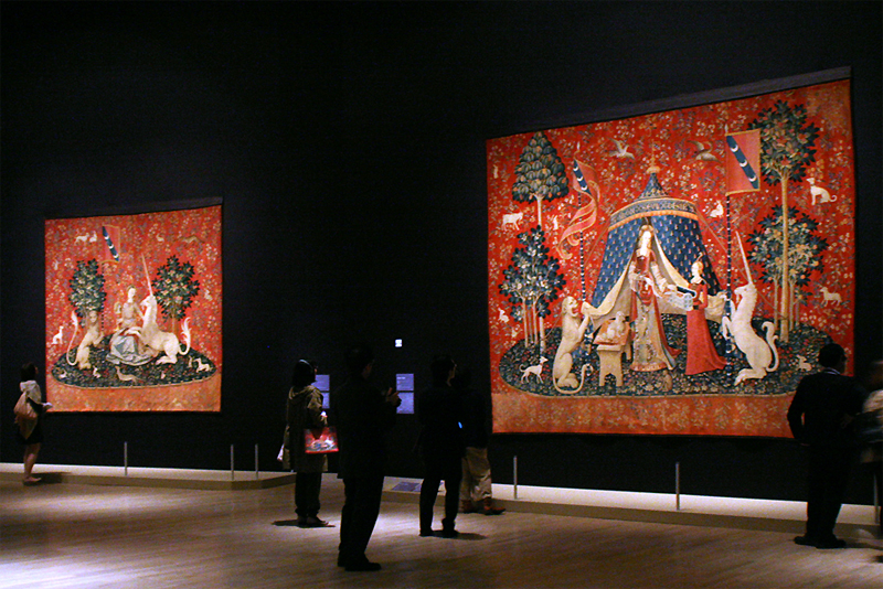 フランス国立クリュニー中世美術館所蔵 「貴婦人と一角獣展