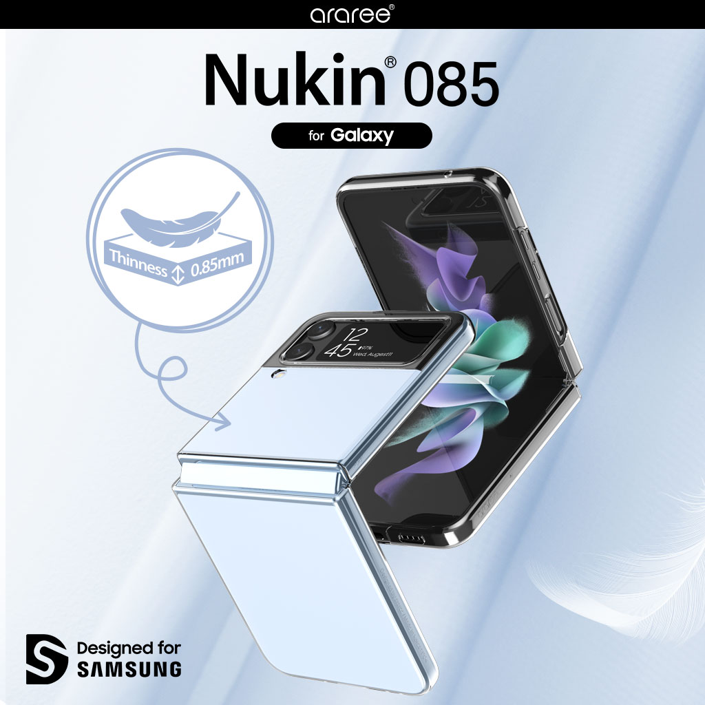 Nukin 085 クリア【Galaxy Z Flip4】 - 【公式サイト】 araree（アラリー）