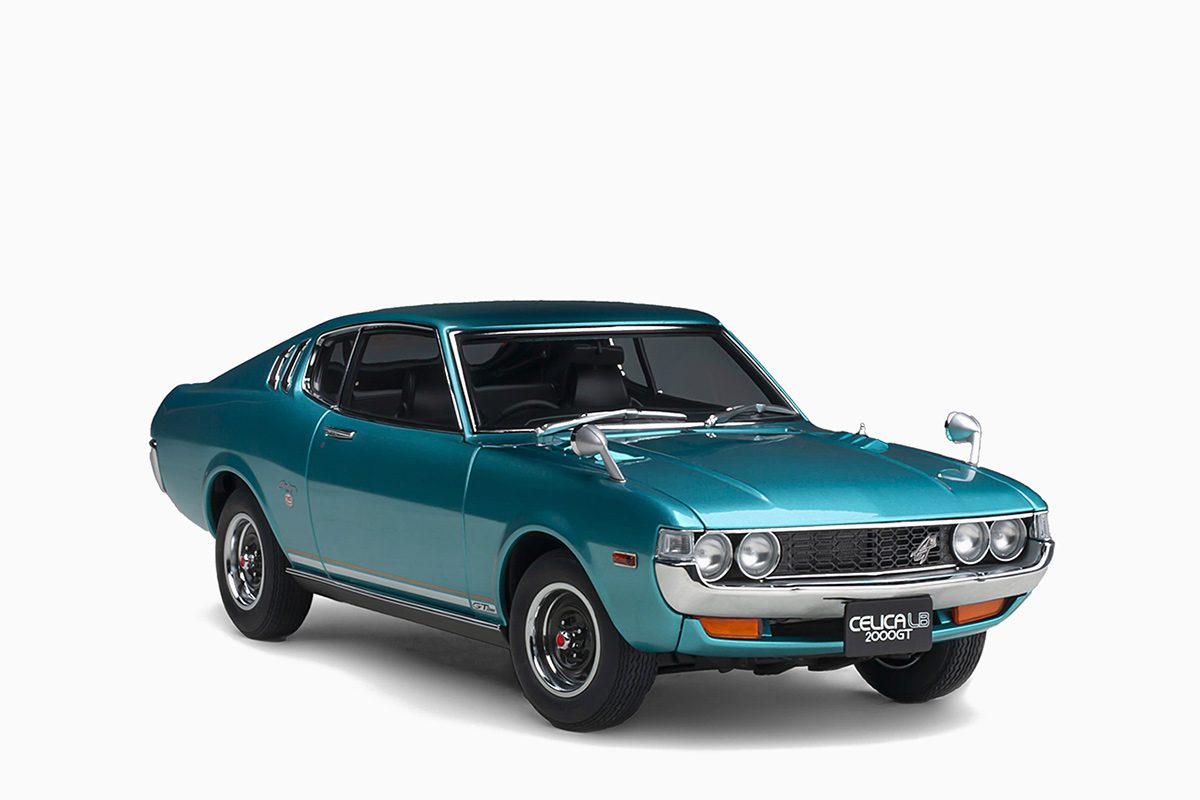 AutoArt Toyota Celica Liftback 2000GT (RA25) 1973, Turquoise Blue