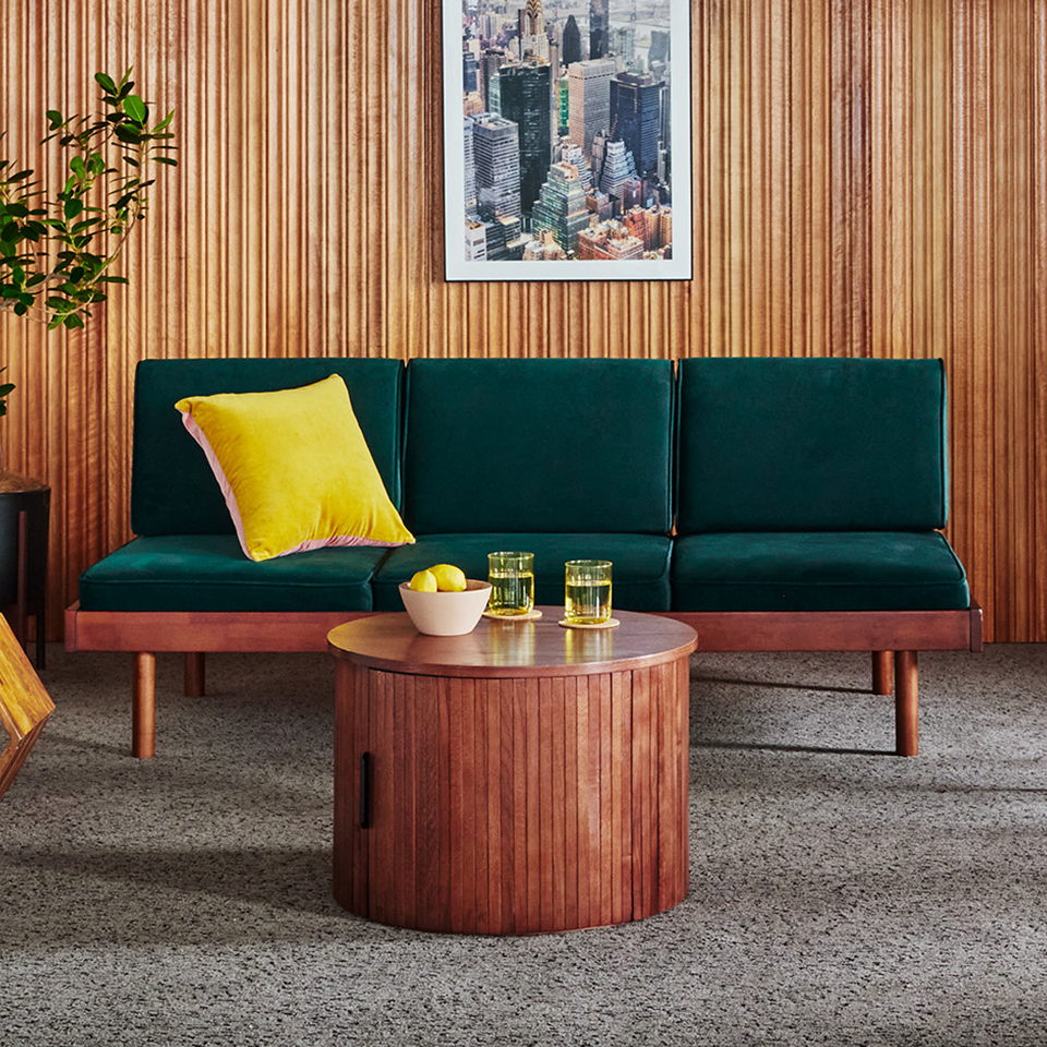 アウトレット】ソファYU9279 3人掛け【送料・開梱設置無料】グリーン