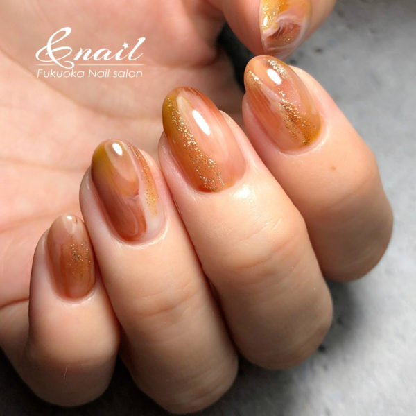 キャメルカラーは人気 ｜福岡アンドネイル