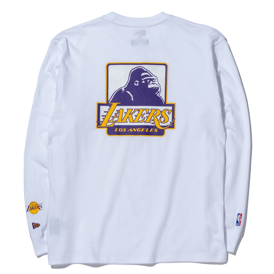 長袖 コットン Tシャツ XLARGE x NBA ロサンゼルス・レイカーズ