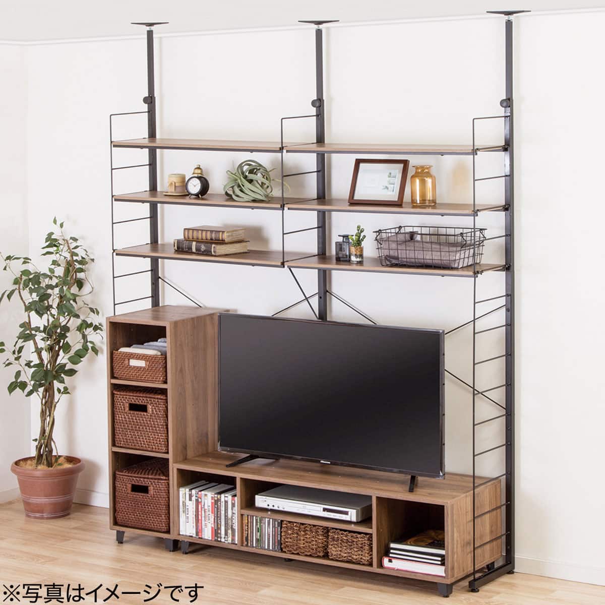 Nポルダ用】 追加棚板(幅80cm用 ミドルブラウン) | ニトリネット【公式