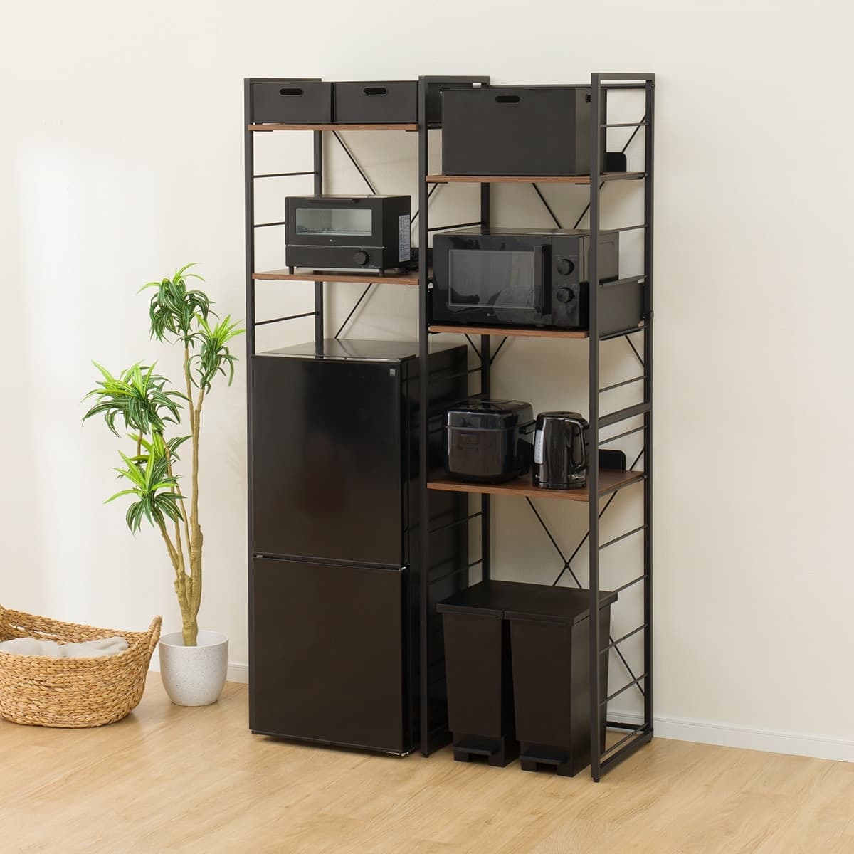 家電ラック (TA001 107 BK) | ニトリネット【公式】 家具・インテリア通販