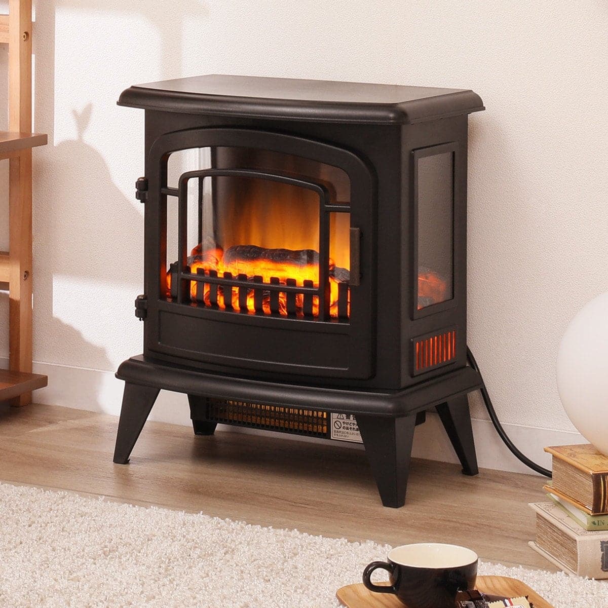 ワイド 暖炉型 ファンヒーター IQ BK BLT-999B-3-BK ニトリ BLT-999B-3