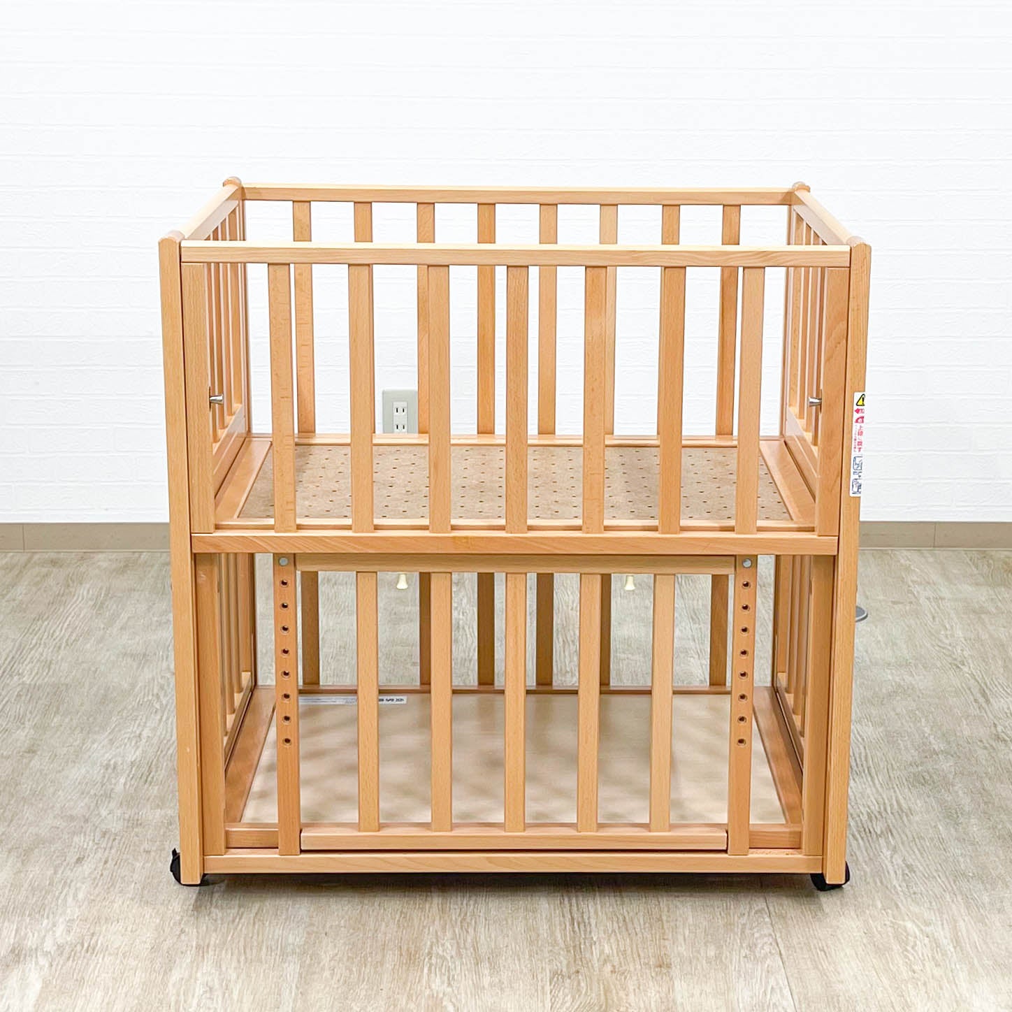 ヤマサキ With mini タイニーサイズ 添い寝 ロータイプ ベビーベッド