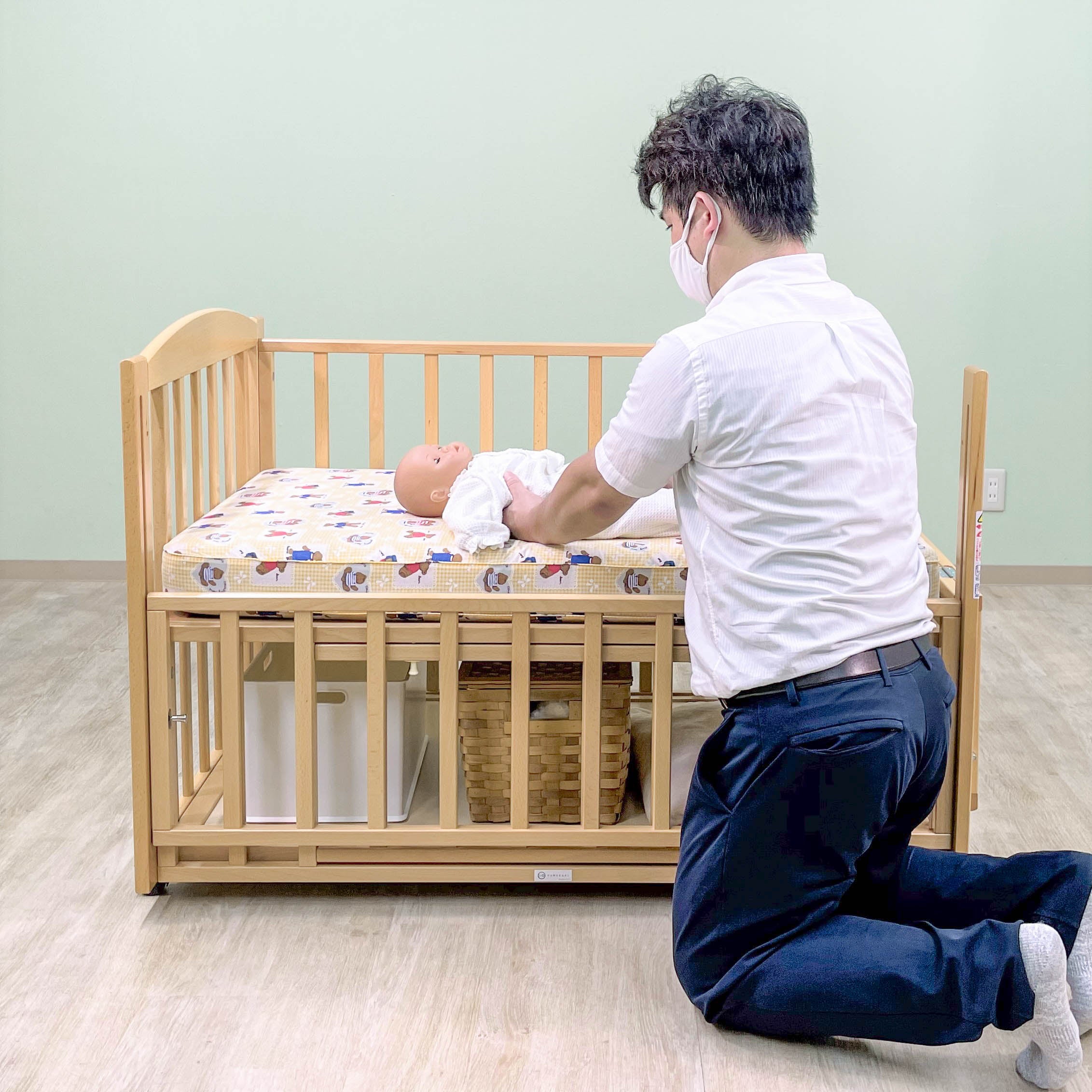 ヤマサキ ビーサイド ツーオープン 標準サイズ ロータイプ 添い寝