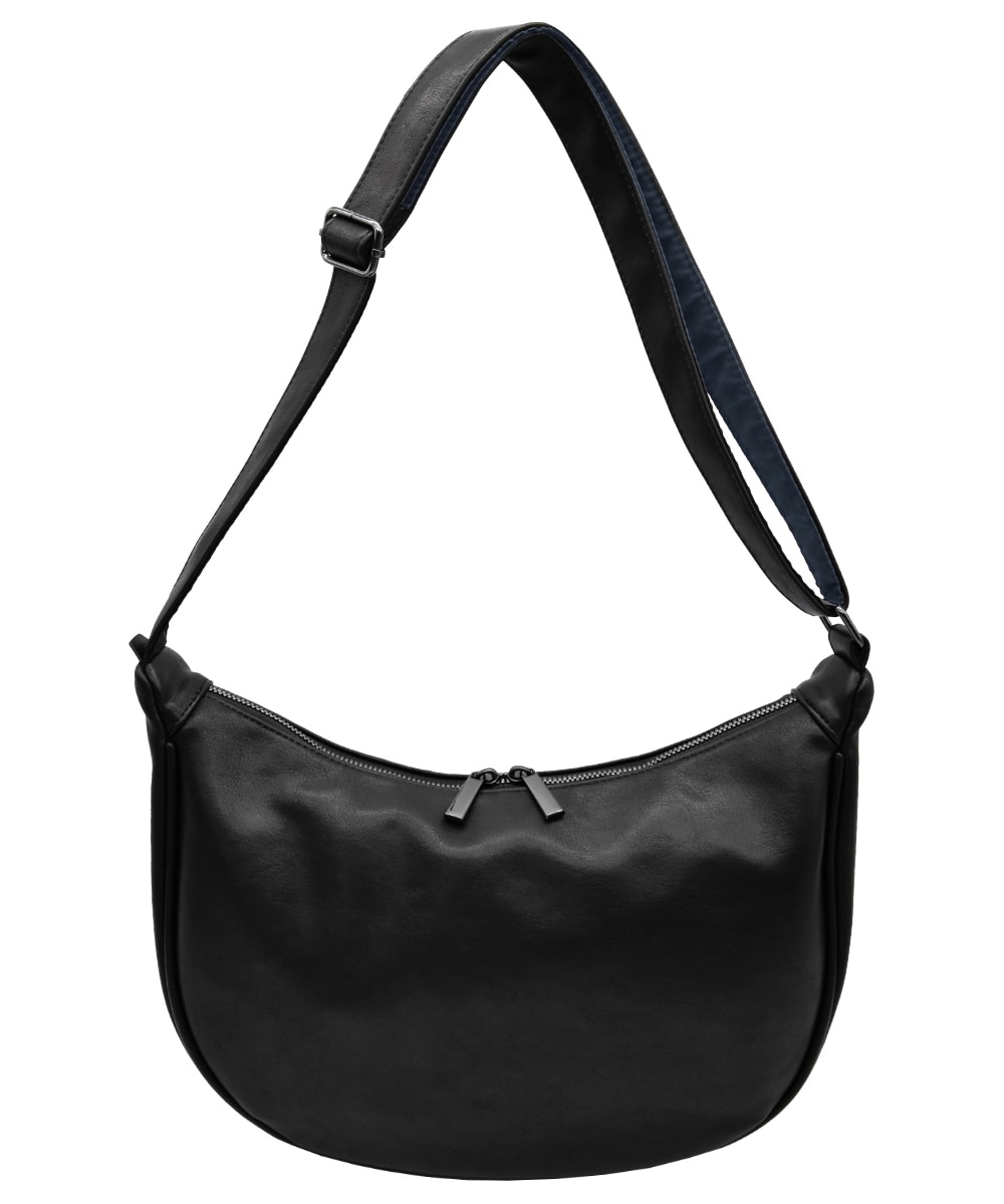 fulcro（フルクロ）R ハーフムーン型マチ広ショルダーバッグ（A5対応