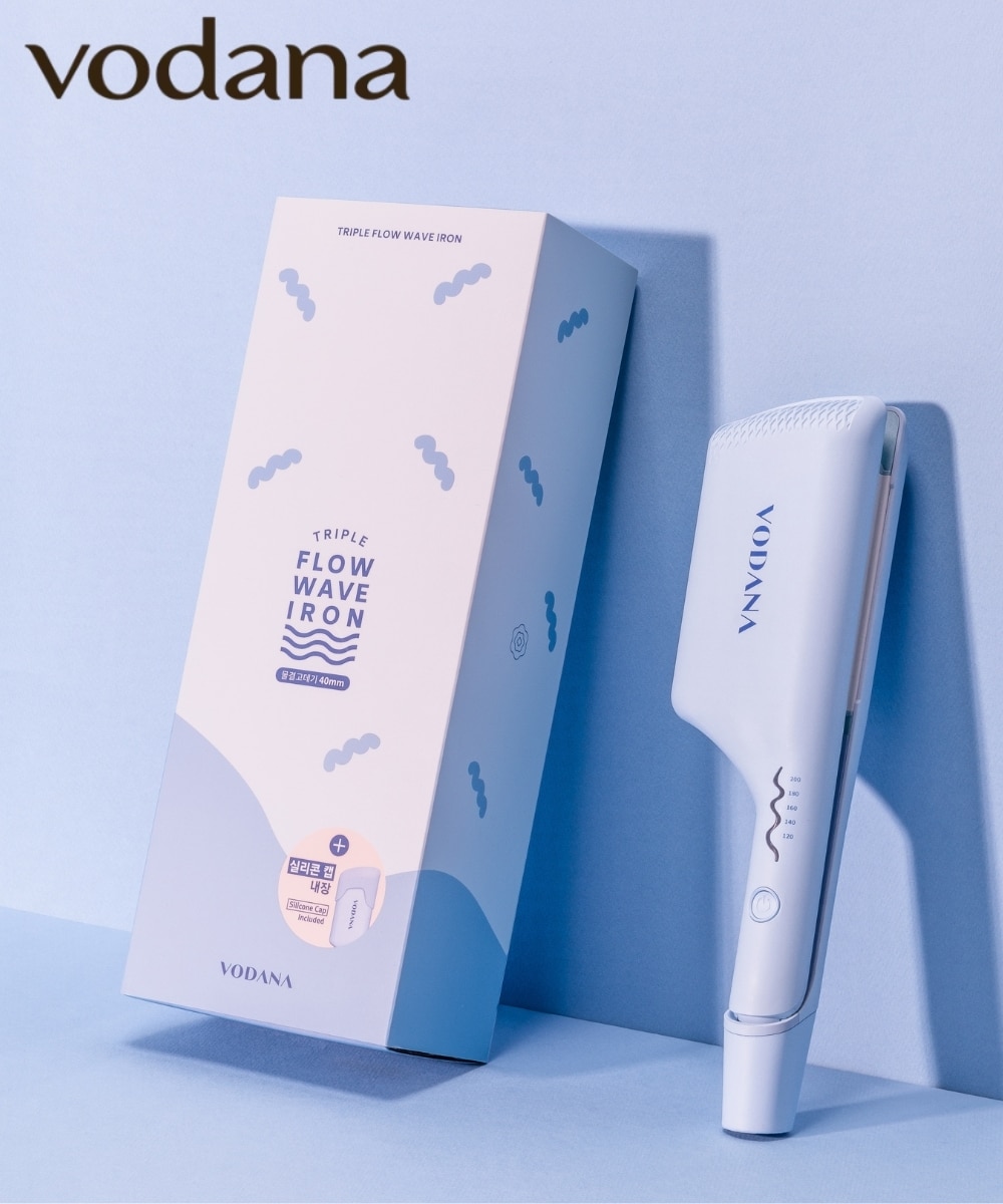 VODANA(ボダナ)】 トリプルフローウェーブアイロン40mm(TRIPLE FLOW