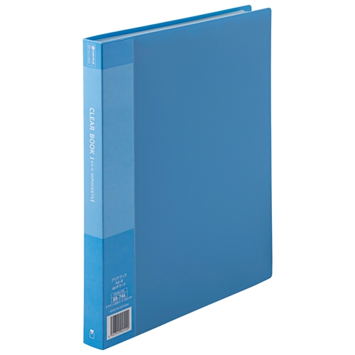 スマートオフィス】クリアーブック40P A4S青10冊 D048J-10BL スマート