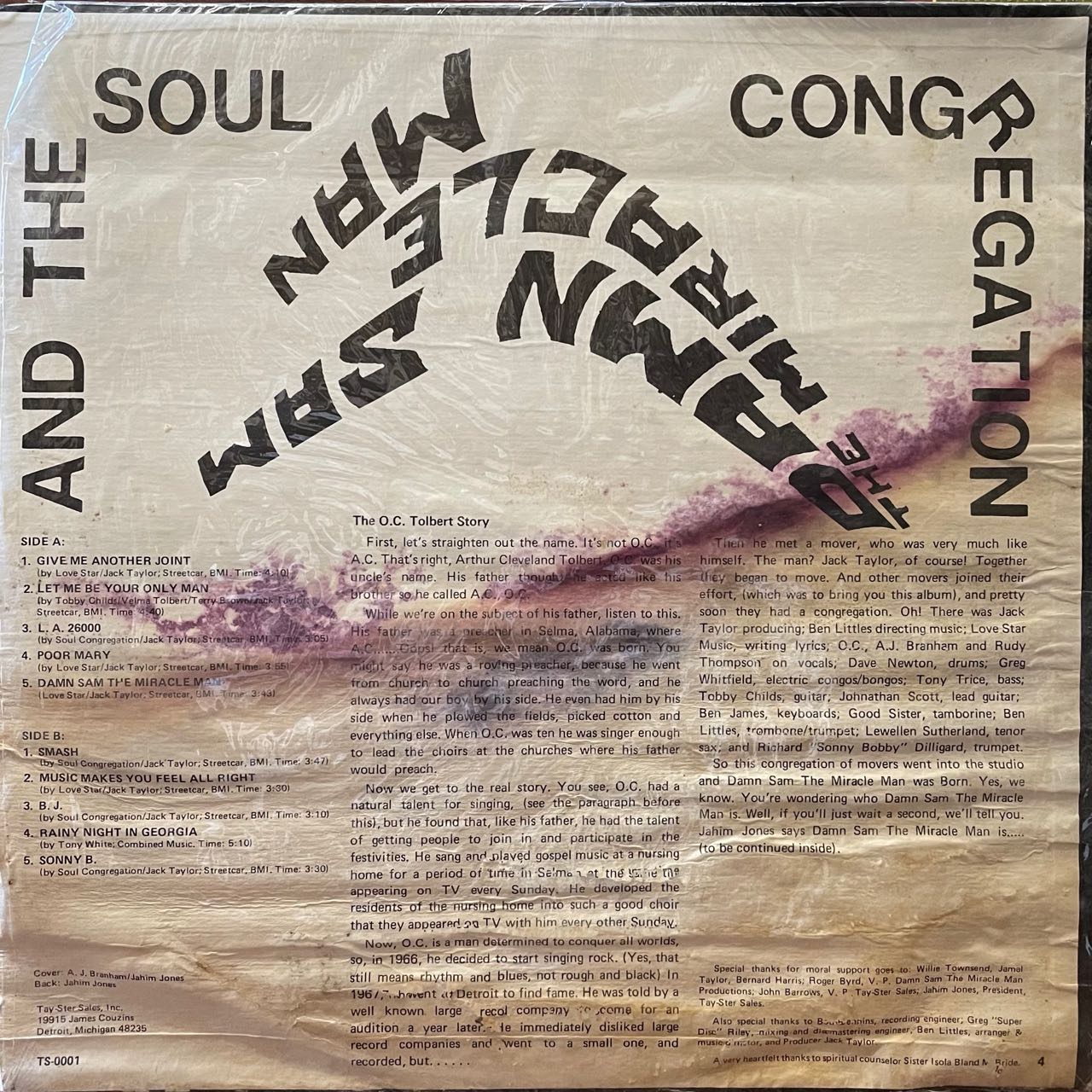 DAMN SAM THE MIRACLE MAN AND THE SOUL CONGREGATION/DAMN SAM THE