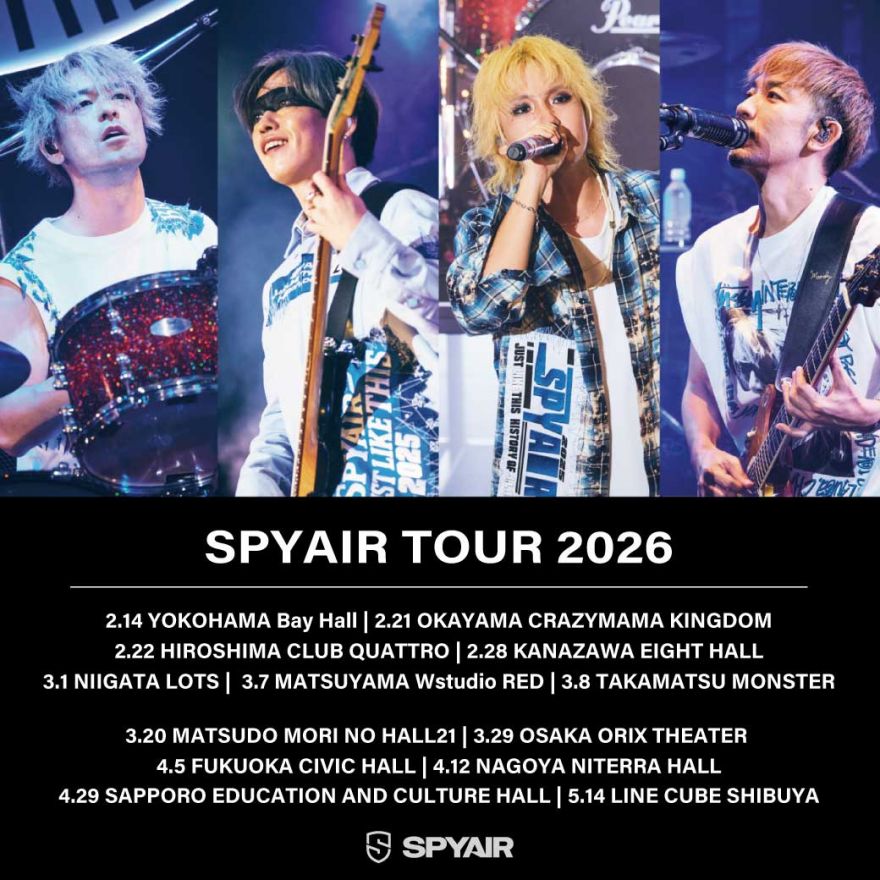 TOUR 2026】ホールシリーズオフィシャル先行スタート！ | SPYAIR