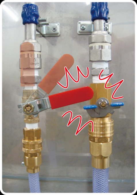 カプラ一体型ボールバルブでよりコンパクトに | シミズウェブ | 株式