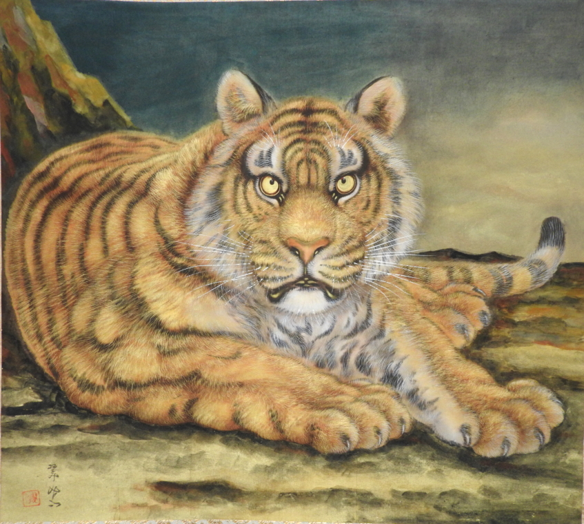 真作/加藤國堂/明治神官図/桐共箱二重箱付/布袋屋掛軸HE-541 真作/加藤