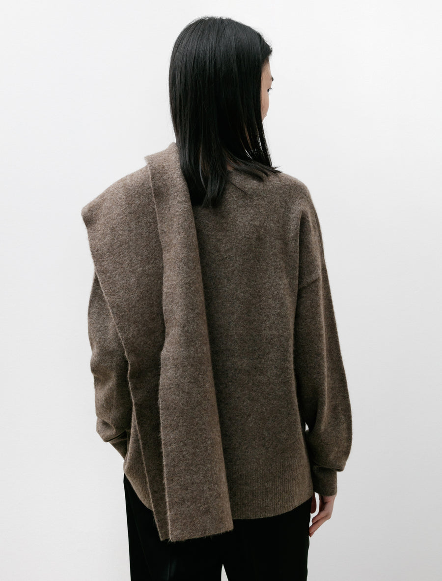 Totême Draped Scarf Knit Truffle – Neighbour