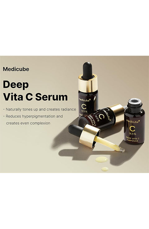 medicube] Deep Vita C Ampoule 2.0 (10g/0.35fl.oz x 3Ea) – Palace