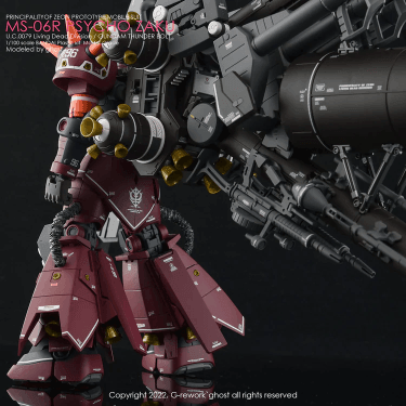 MG 1/100 Psycho Zaku Ver.Ka Thunderbolt Water Decal [G-REWORK