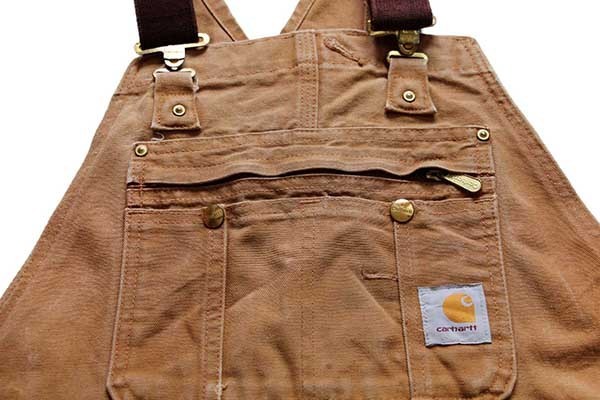 00s メキシコ製 carharttカーハート ダメージ ダック地 ダブルニー