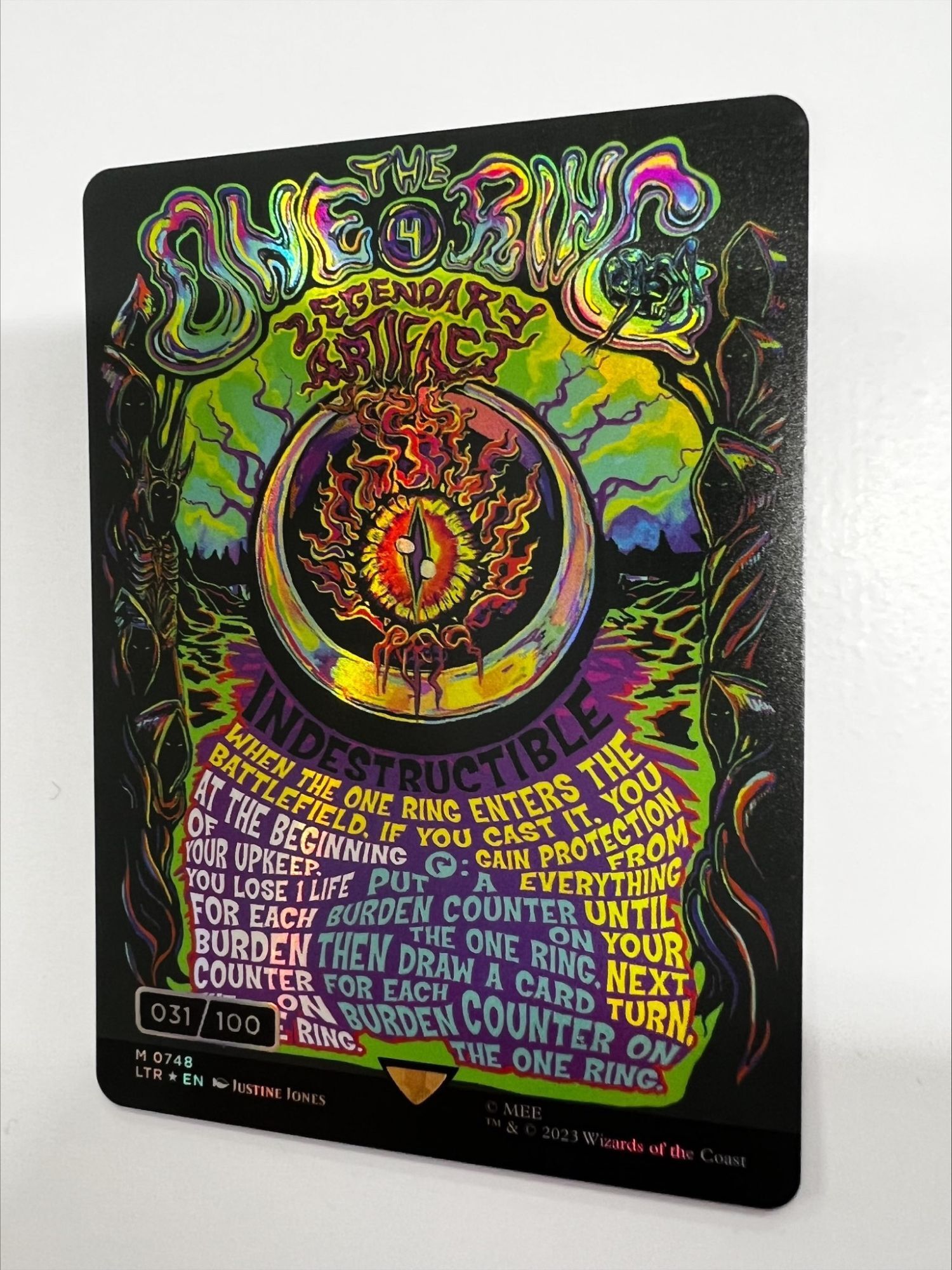 FOIL] 一つの指輪/The One Ring (シリアル031/100) 【英語版】 [LTR-灰