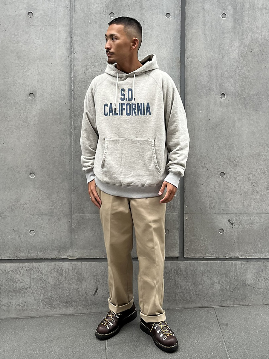 Standard California Loop Knitting Logo Hood Sweat delivery