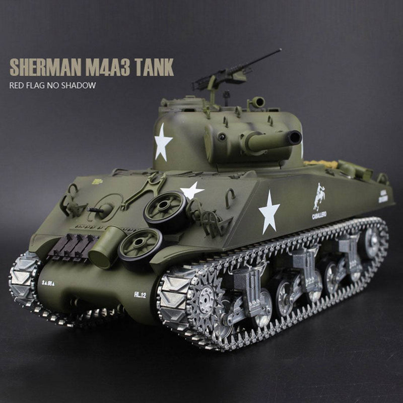 Simulated 1/16 American M4A3 Sherman Tank 2.4G RC Model Military