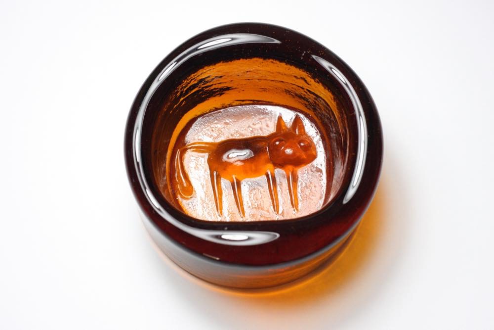 Erik Hoglund/エリックホグラン/ガラス/ネコ/アッシュトレイ