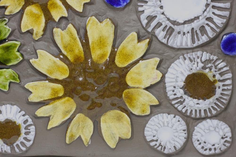 北欧 Jie Gantofta 壁掛け 白地の陶板 ☆1992年に廃業 北欧 Jie