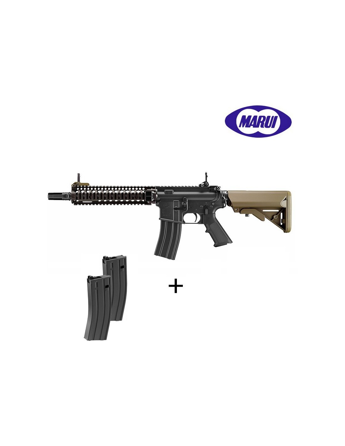 Tokyo Marui MK18 MOD.1 MWS (zet system) GBBR + 2 extra mags