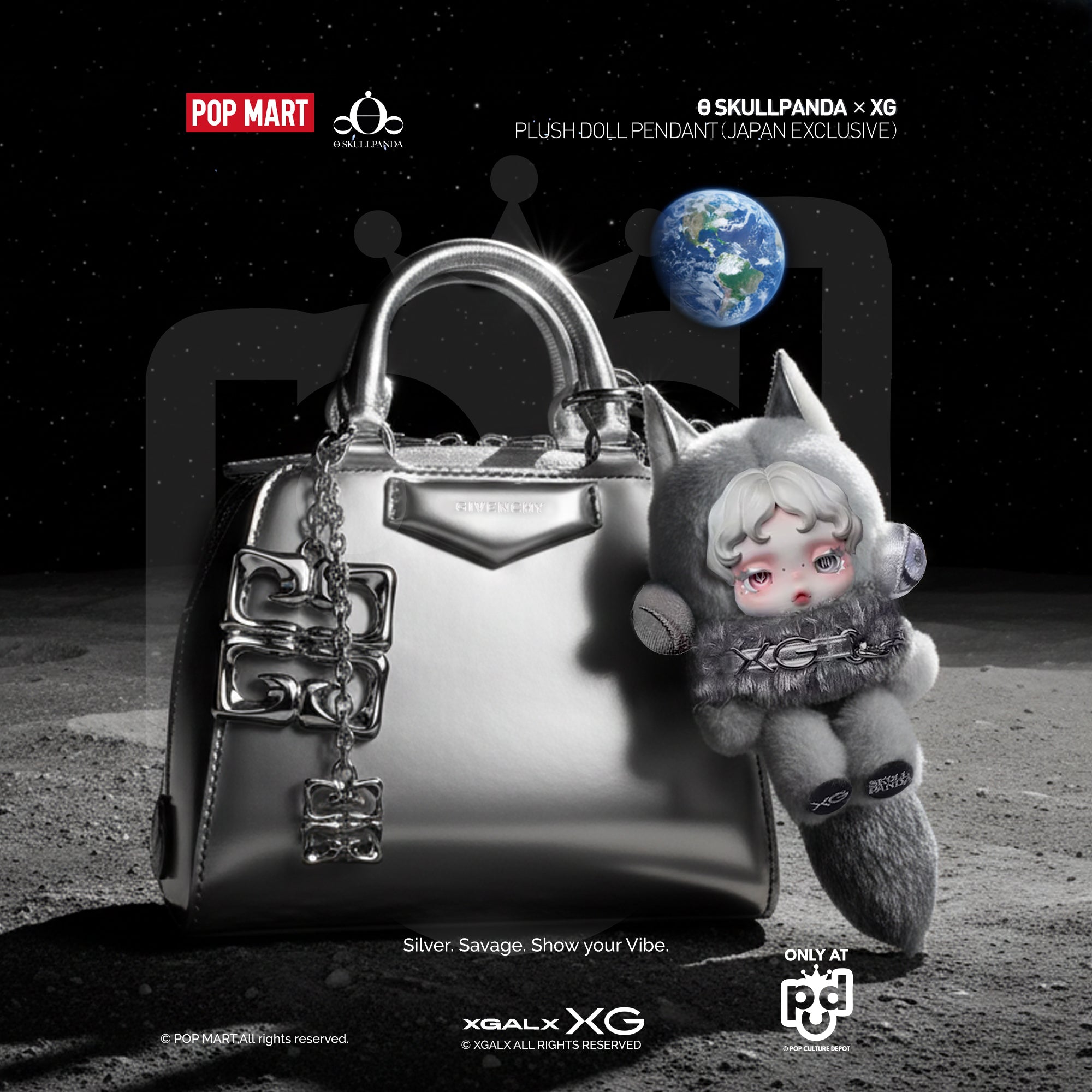 A*読様 SKULLPANDA PLUSH DOLL PENDANT 日本限定 SKULLPANDA XG PLUSH