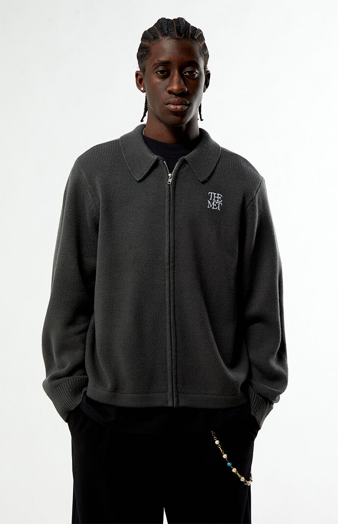 The Met x Pacsun Logo Full Zip Sweater | Pacsun