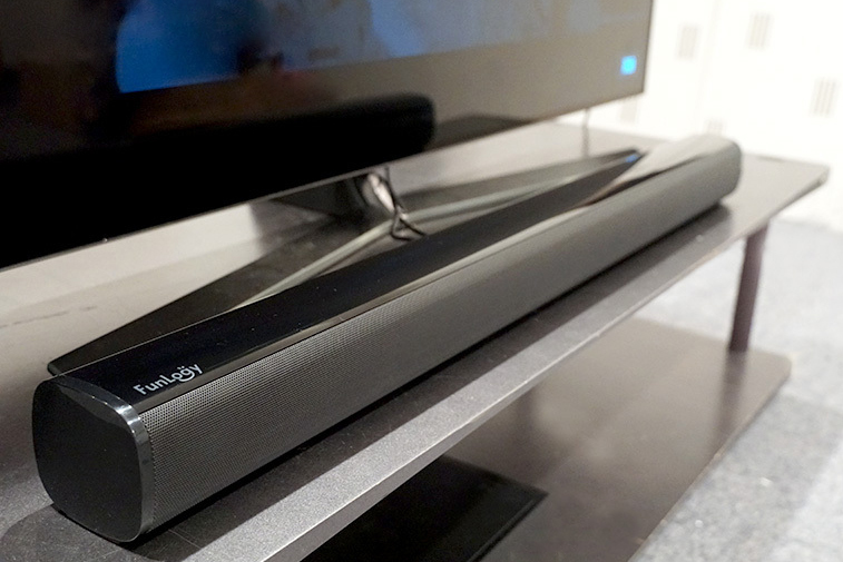 高コスパサウンドバーの新星、“1万円切り”「FunLogy SOUND3」でテレビ
