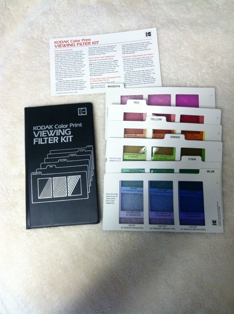 Want to Buy - WTB: Kodak Color Print Viewing Filters or LEE