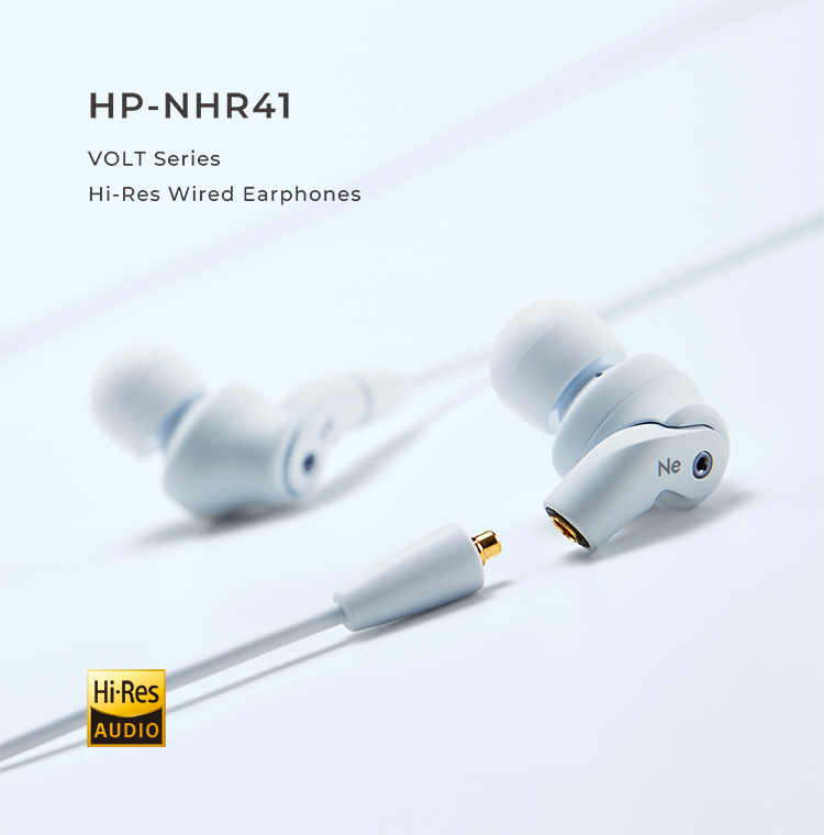 HP-NHR41 VOLTシリーズ ハイレゾ対応イヤホン 重低音モデル HP-NHR41BG