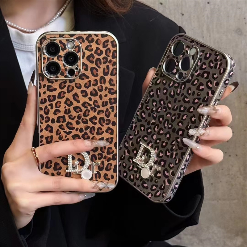 dior 風 スマホケース iphone16/16pro ヒョウ 柄 ケース iphone ケース