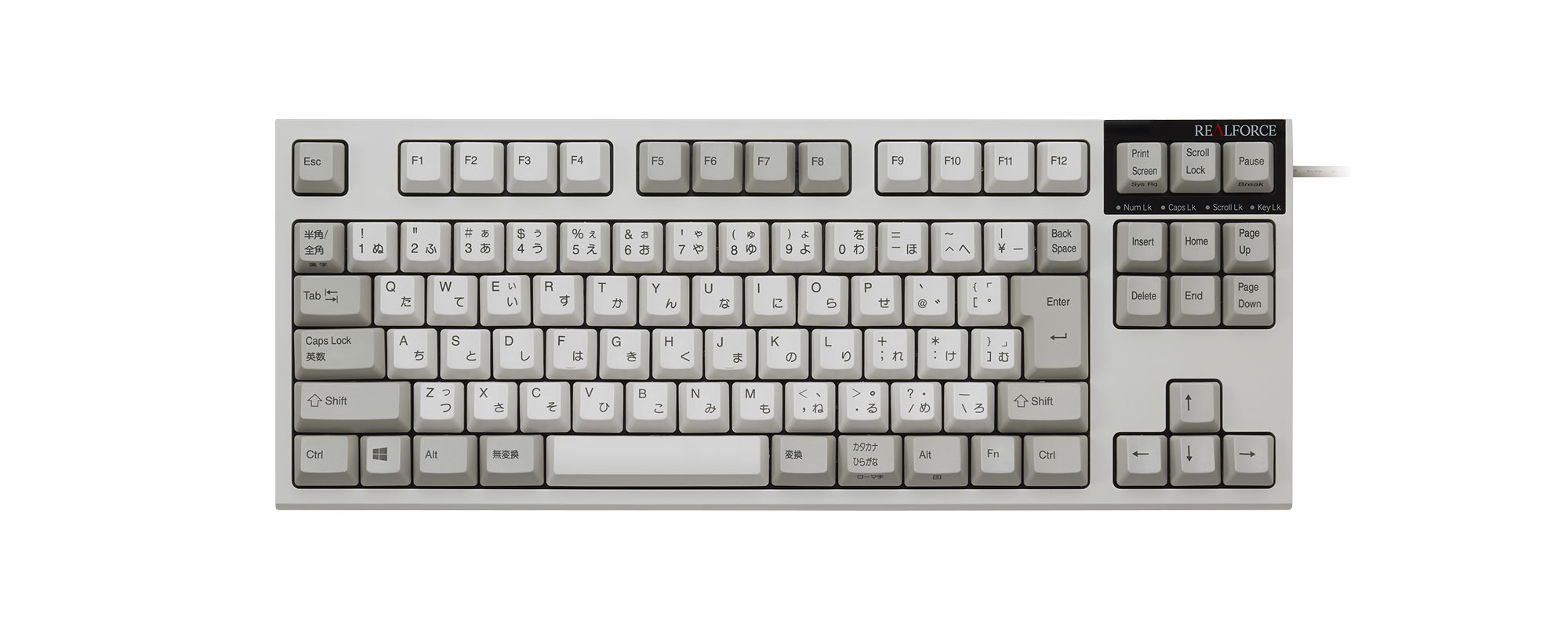 製品 : REALFORCE TKL / R2TL-JP3-IV | REALFORCE | 日本製プレミアム