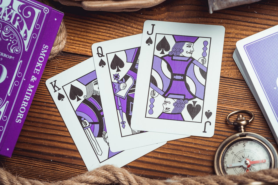Smoke & Mirrors V9 - Purple Edition Playing Cards - Riffle Shuffle