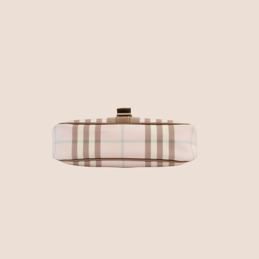 BURBERRY PALE PINK NOVA CHECK SHOULDER BAG – RDB