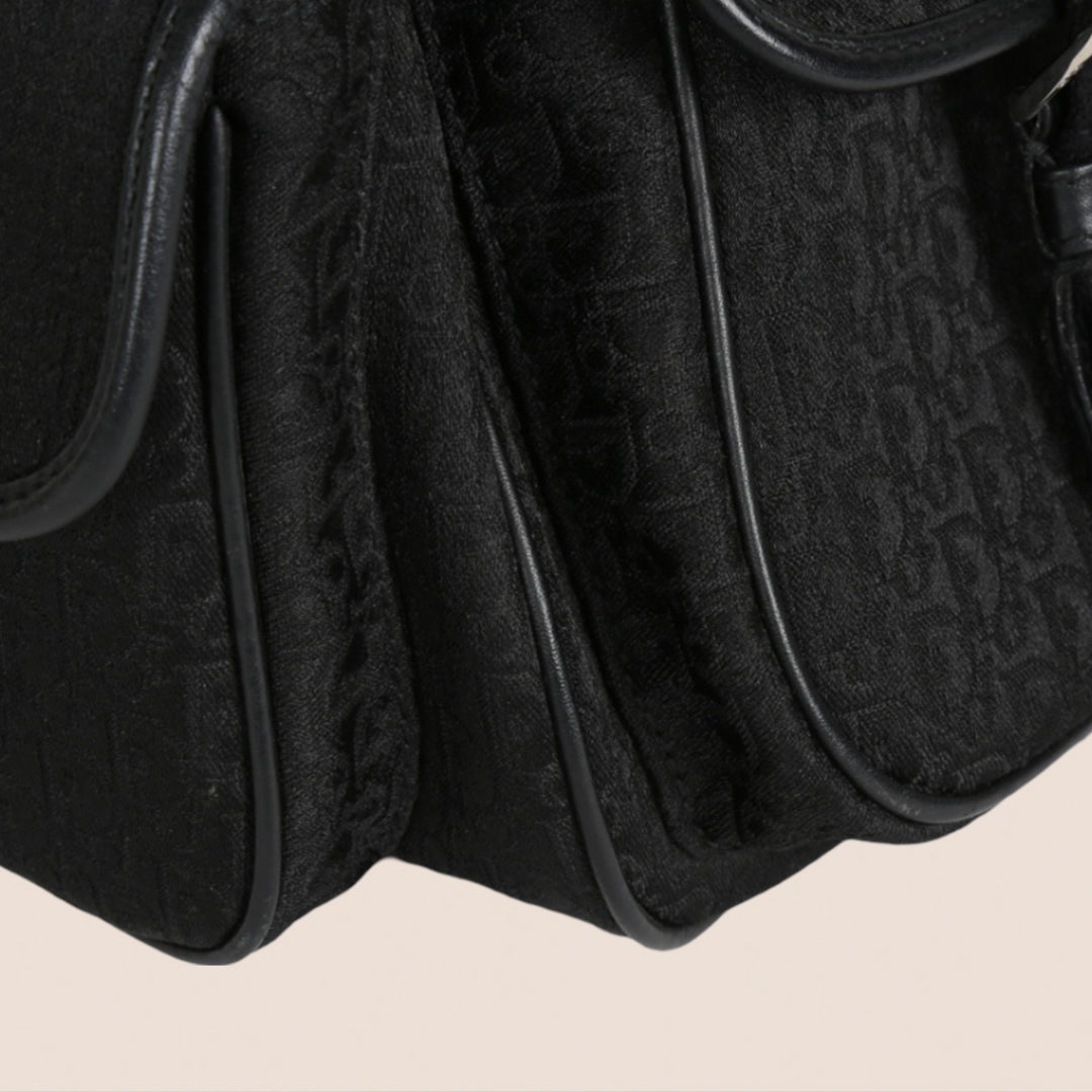 CHRISTIAN DIOR BLACK CANVAS STREET CHIC MULTIPOCKET BAG – RDB