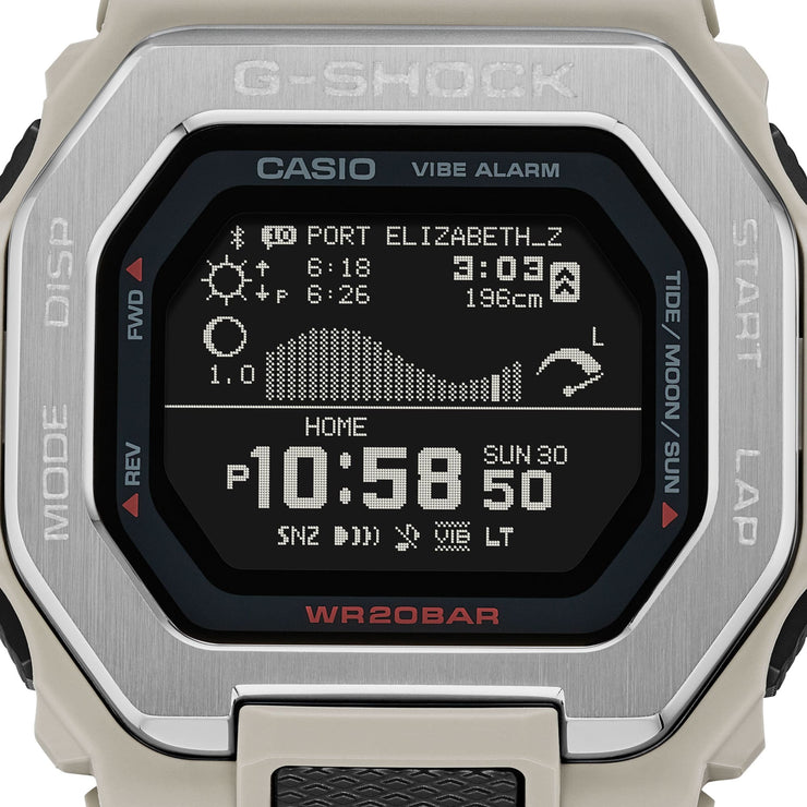 G-Shock GBX100 G-Lide Digital Natural Surf Beige | Watches.com