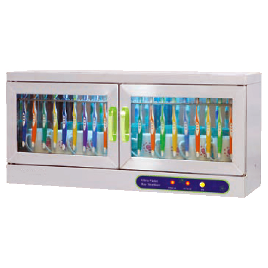 歯ブラシ・コップ用UV殺菌乾燥器（800×250×H370mm）/M3605TS-46GS/測定