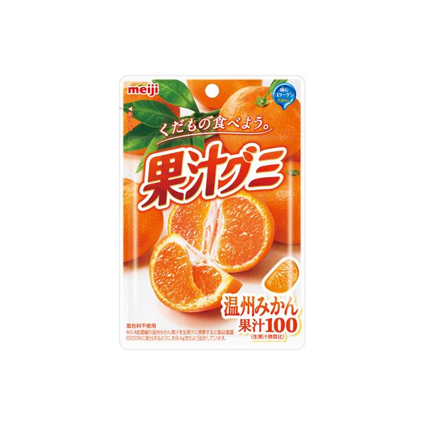 TESOLIFE特搜商城 MEIJI Japan Collagen Juice Gummy Orange Flavour 51g