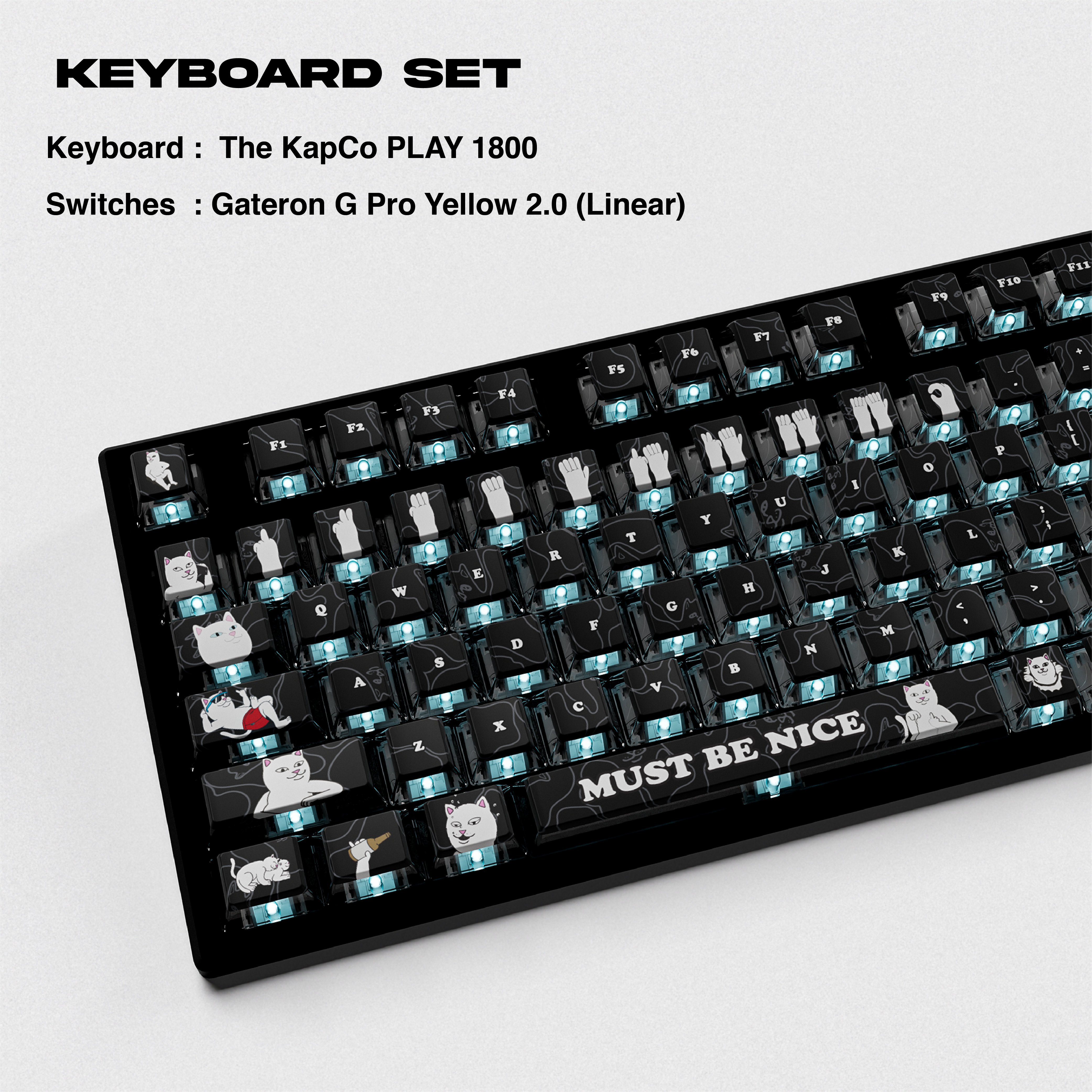 Thekapco x RipnDip | Must Be Nice Keycaps